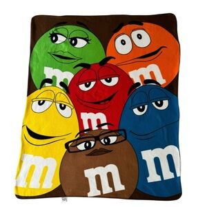 M&Ms World 60” x 50” polyester throw blanket